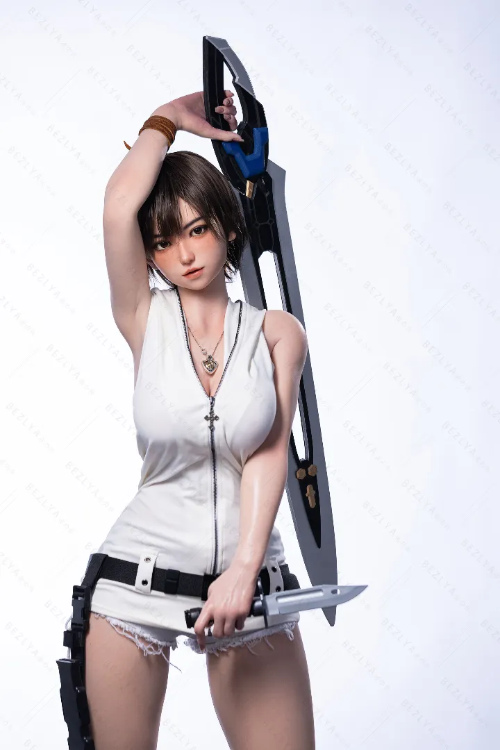 155cm (5ft1) E-Cup Lightweight Silicone Sex Doll Linaihui, ROS Head